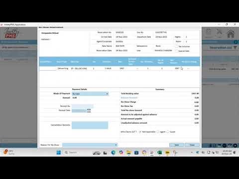INNKEY PMS HOW TO MAKE CHARGE NO SHOW CHARGE