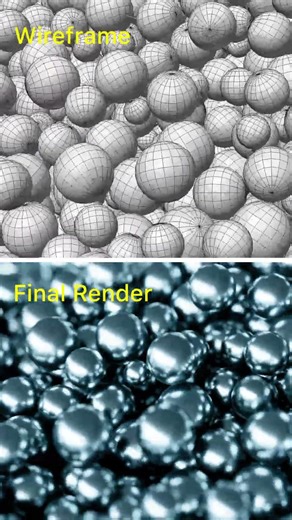 The GLOW UP! 💡 (Wireframe to Final) #c4d #satisfying #music #3dcompositing #animation #aesthetic