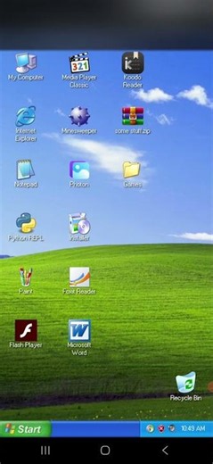 Windows XP on android phone! #windows