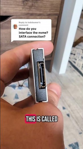 a mini SAS connector! Dell flex bays