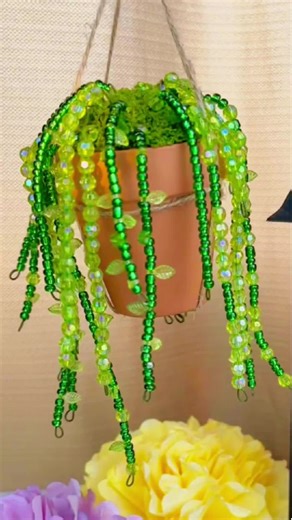 Crea una planta de cuentas brillante para decorar tu hogar