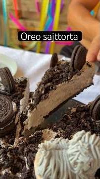 16 szelet🎂 kb. 6500ft🤗 Recept kommentben❤️ #szülinap #recept #torta #oreo #oreocheesecake