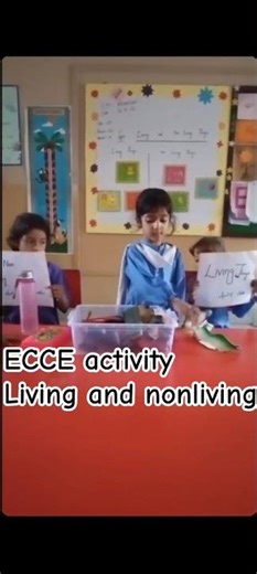 Living and Nonliving Things Learning Activity |ECCE kids Fun game#livingandnonlivingthings#viral