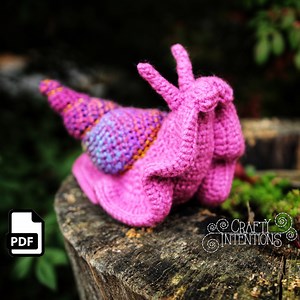 Medium Snail Amigurumi Crochet Pattern by Crafty Intentions DIGITAL PDF - Etsy