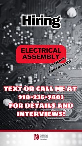 HIRING ELECTRICAL ASSEMBLY! Pryor Company looking for someone who...