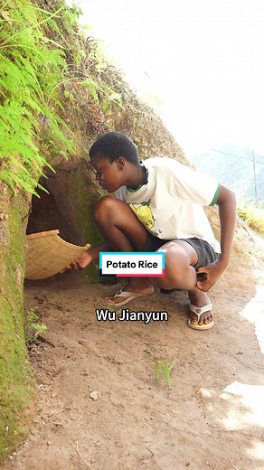 The potatoes have been in the cave for a long time! Let's take them out and make some Potato Fried Rice today🥔🥔