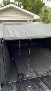 The Tesla Cybertruck tonneau cover is not technically waterproof but anytime it rains it stays bone dry back there. Only time water gets in is if I take it through a car wash. | Tesla Cybertruck