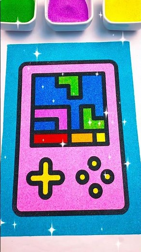 Satisfying Tetris Sand Art: Retro Gaming Nostalgia! 🎮✨ #sandart #asmr #oddlysatisfying #retrogaming
