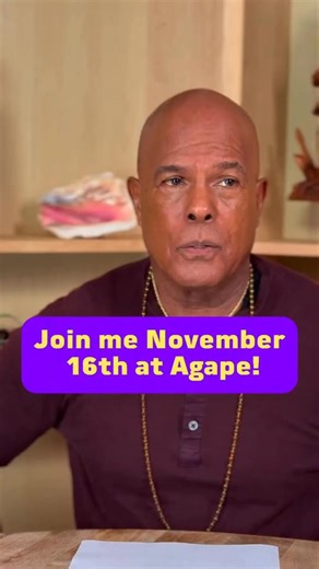 Beloved Agape Family: Join us online or in person as we celebrate 39 years of Love, Oneness, and spiritual transformation! 🌟 Whether you’re tuning in from across the globe or joining us at the Agape sanctuary, let’s come together in gratitude — lifting our hearts through movement, music, and joy. 🕊️ Sunday, November 16th | 11:00 AM PT 📍 8440 Wilshire Blvd., Beverly Hills 💻 Watch the live stream here on Facebook, or at AgapeLive.com. Let’s continue to expand our collective light—wherever you 