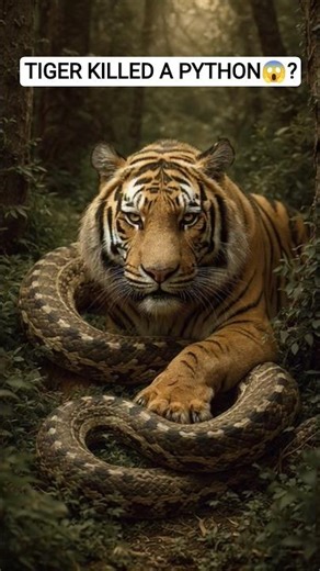 🐯DID THE TIGER KILLED THE PYTHON 😱?!