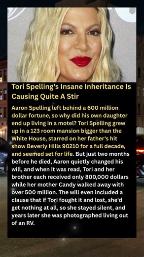 Tori Spelling's Insane Inheritance Is Causing Quite A Stir #shorts