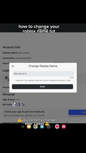 roblox display name tutorial! #roblox #tutorial #trend #robloxedit