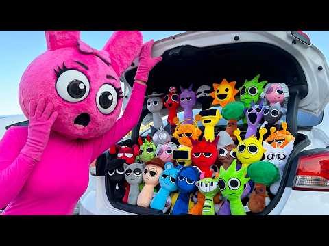 🔴 LIVE – Pinki Discovers Sprunki on the Car!