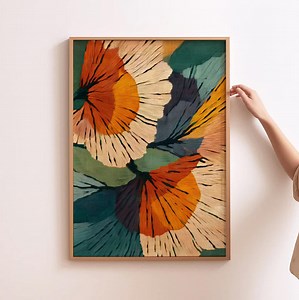 Abstract Botanical Art Modern Flower Wall Art Botanical Bedroom Print Modern Home Decor Mid Century Print Retro Flower Wall Art - Etsy