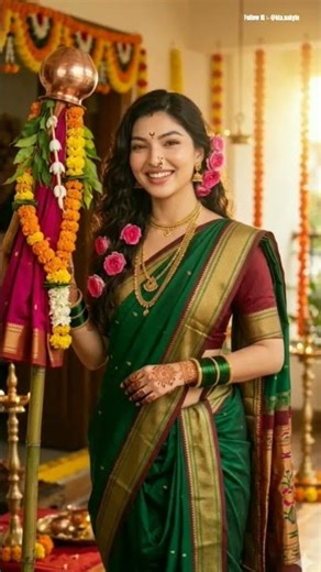 Gudi Padwa Special Ai Google Gemini Photo Editing Prompts For Girls✨ #ai #gudipadwa #trending #viral