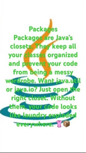 14: Learn Java packages, easy, bro #javashorts #java ￼