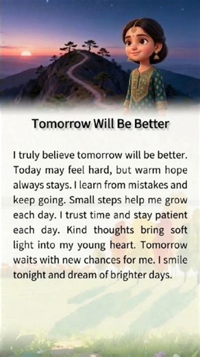 Tommorow Will Be Better #learntopodcast #englishlanguage #speakingeveryday #englishconversation