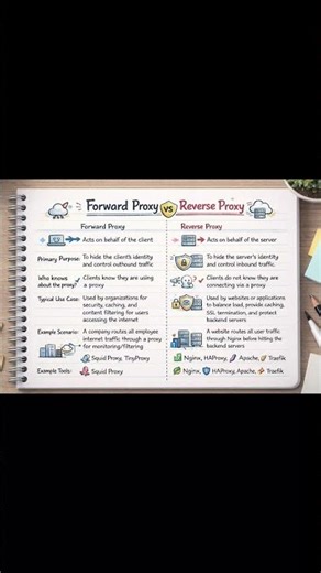 Forward Proxy vs Reverse Proxy #proxy #forwardproxy #reverseproxy