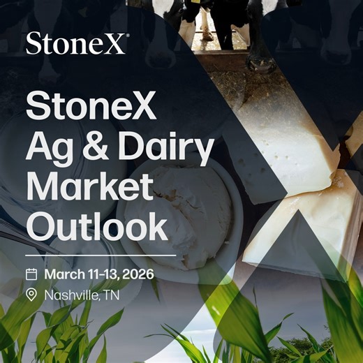 Registration is officially open for the StoneX Ag & Dairy Market Outlook in Nashville, March 11-13. Join us for actionable insights from the market experts you trust, including interactive sessions, networking receptions and a trade show. We'll cover: • Macroeconomic trends • Weather predictions • Agricultural and dairy market outlooks • And more Register here: https://stonex.cventevents.com/AgDairy2026?utm_source=facebook&utm_campaign=agdairy2026&utm_medium=social | StoneX Group Inc.