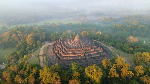 Borobudur from above: The world’s largest Buddhist temple