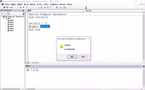 Access VBA 03.常量与变量的命名规则