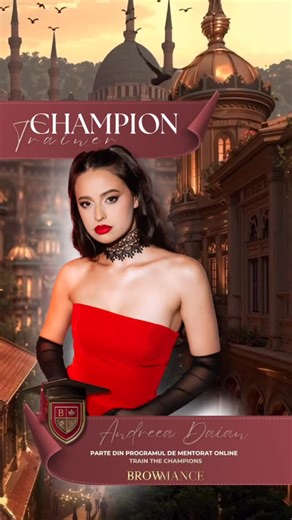 Browmance Education | Training for CHAMPIONS on Instagram: "@andreeadaian se alătură programului de mentorat Train The Champions - Pachet TRAINER, devenind unul dintre trainerii care vor seta noi standarde în industria beauty.🏆 Train The Champions este un program de mentorat online care conține o formulă testată și dovedită, prin care BROWMANCE a cucerit scenele naționale și mondiale. Acești specialiști au ales să facă pasul către formare și leadership, transformându-și experiența în educație. 