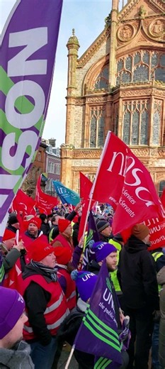 Derry workers in mass demonstrations at Guildhall Square for fair pay | Derry Now