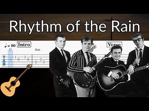 Rhythm of the Rain (The Cascades) - Guitar Solo Tab Easy