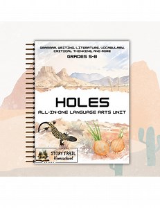 Holes Novel Study: Middle School Language Arts Curriculum (digital Download)| Homeschool Curriculum - Etsy