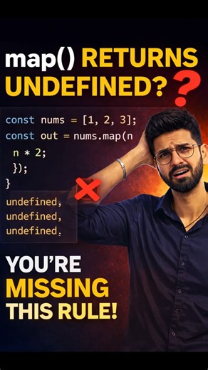 map() Returns undefined in JavaScript !?