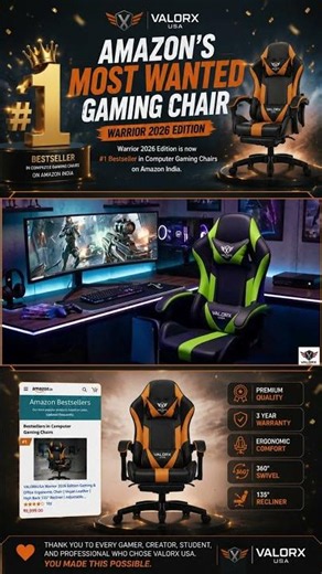 VALORX Warrior 2026 actually worth it? #gamingchair #gaming