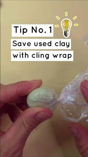 ✋️How to PREVENT Air Dry Clay from Drying Out #airdry #shorts