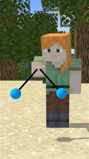 Alex Plays Minecraft Lato-Lato! 🔵💥 #minecraft #shorts