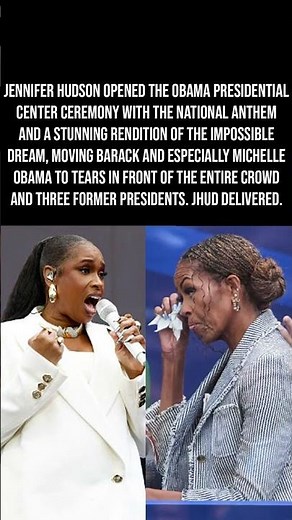 Jennifer Hudson Makes Barack and Michelle Obama CRY at Library Opening 😭🎤🙌