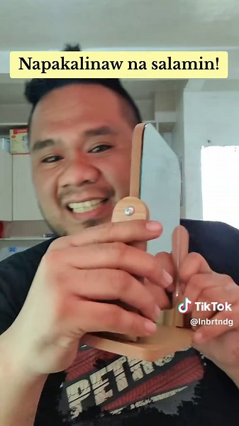 Napakalinaw na Wooden Mirror 360 degrees - Maliit na Salamin