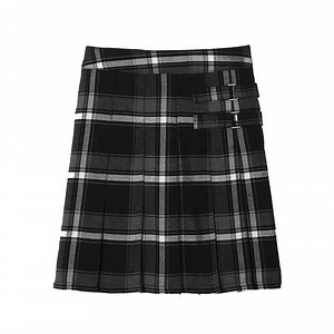 [Hot Item] School Uniform Skirt with Adjustable Waisted Plaid Pleat Short Skirt