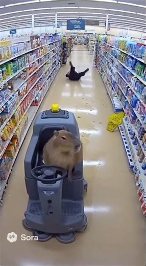 Mall Cop vs. The Chillest Capybara