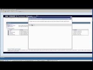 Cognos Tutorial - 3 Framework Manager