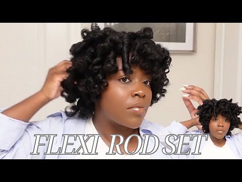 FLEXI ROD TUTORIAL ON WET NATURAL HAIR | 4C HAIR