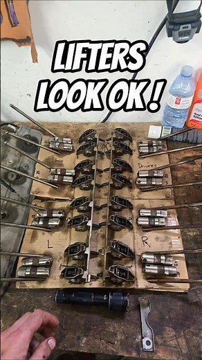 replacing the lifters on the gmc sierra #mechanic #inspection #foryou #garagelife #shoplife #lifters