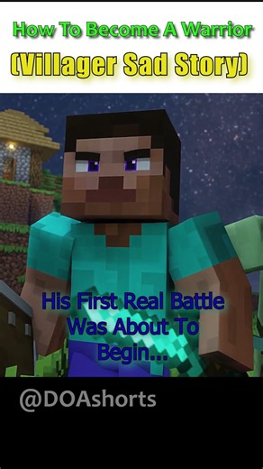 Village Warrior Sad Story.. #minecraft #minecraftanimation