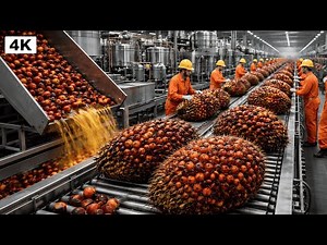 Inside a Billion Dollar Palm Oil Factory | From Jungle Fruit to Your Daily Food (Full Process)
