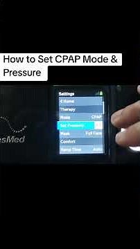 How To Set Mode CPAP in ResMed AirSense s10 Autocpap #cpapsupplies #cpap #respironics #cpaptherapy