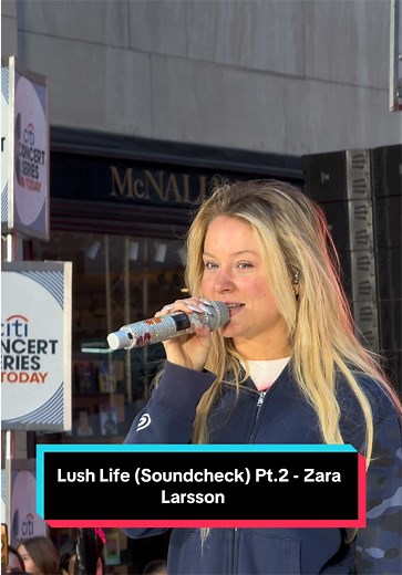 Zara Larsson Live: Lush Life Soundcheck in NYC
