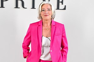 Emma Thompson Nails the Barbiecore Trend in a Hot Pink Suit at Her First-Ever Fashion Show