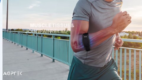 AGPTEK Elbow Brace for Tendonitis, Adjustable Strap and Compression Pad, Pain Relief, Blue 2 Pack