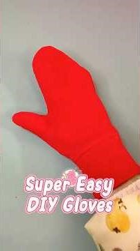 Super Easy DIY Gloves | Make Warm Gloves from Old Stretchy Clothes #tips #tricks #diy