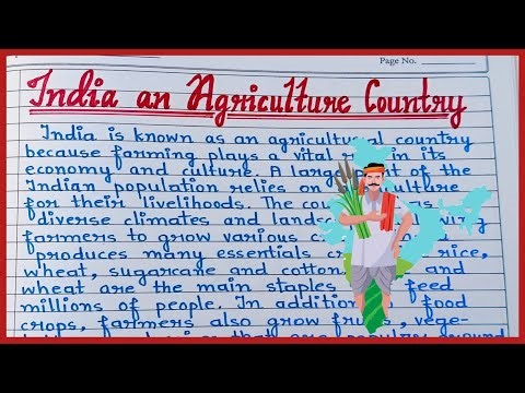 India an Agriculture Country Essay in English // Essay on India an agriculture country /India essay/