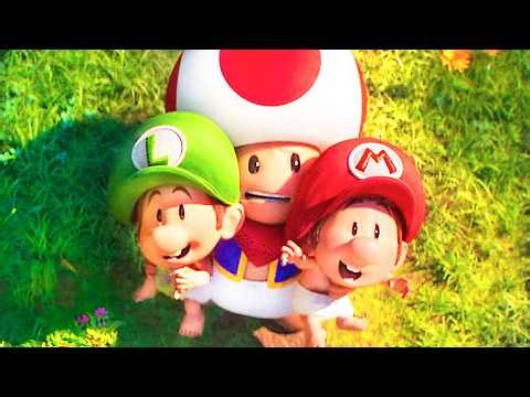 "Toad salva Bebê Mario e Bebê Luigi de um T-Rex" SUPER MARIO GALAXY O FILME Trailer (2026)