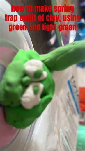 using green clay and light green clay on how to make screen trap ￼